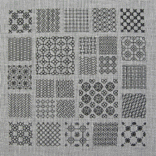 [pattern sampler] AnchorのBlackworkの本に解説してある刺し順を試すために、いくつかのﾊﾟﾀｰﾝをｽﾃｯﾁしました。ﾗｲﾝの歪みが少なく、より美しく見えるように、刺し順は独自に変更しています。